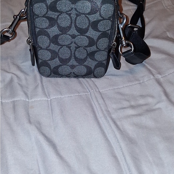 Men's Black and Gray coach Crossbody Bag - Picture 3 of 8